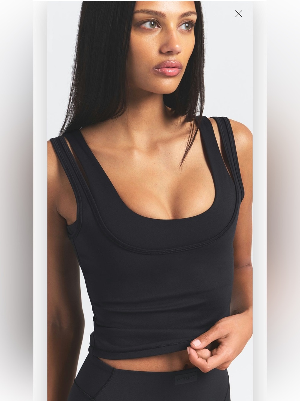 SKIMS NIKE NWT Matte Double Strap Scoop Tank Sz Small
